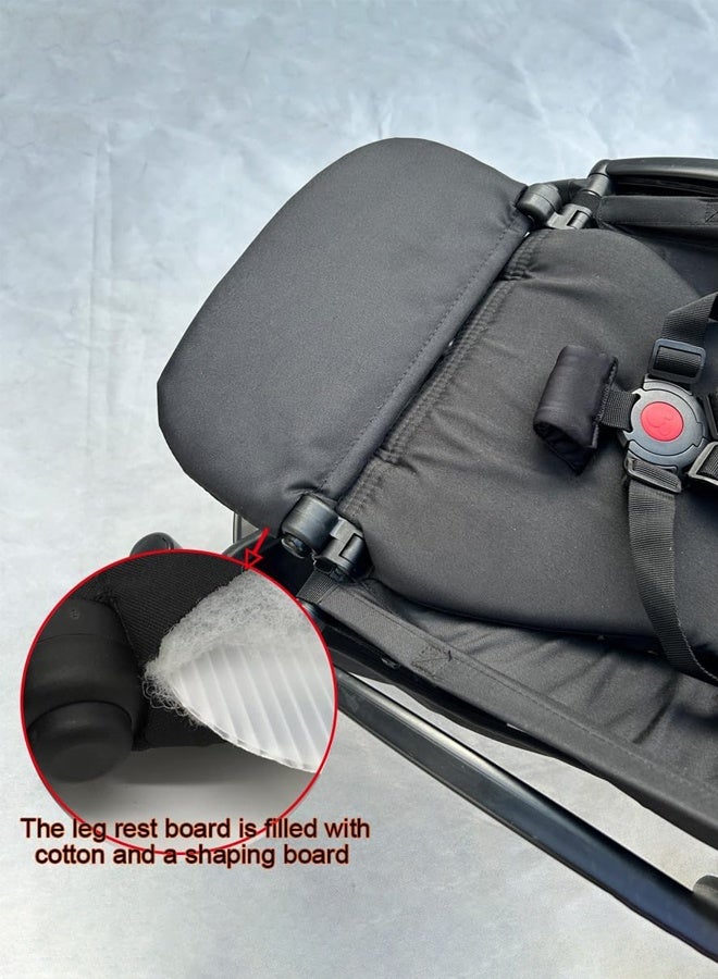 For Babyzen YOYO Stroller | 3-Mode Adjustable Extension Footrest | Foldable Baby Stroller Leg Rest | No Tools Easy Install | Anti-Fall Design for Newborn Toddler 0-3 Years | Machine Washable - Image 2